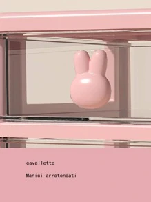 1pc Multi-layer Desk Storage Box - Pink - View 7