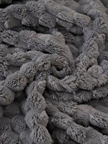 1 chiếc Chăn Trơn, Chăn Ấm Nỉ Đơn Giản Cho Gia Đình - Màu xám đen - Xem 5