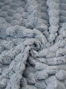 1pc Plain Blanket, Simple Flannelette Warm Blanket For Home - Baby Blue - View 5