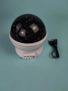 1 pieza Proyector ABS proyección romántico galaxia lámpara para casa - Blanco - Ver 2