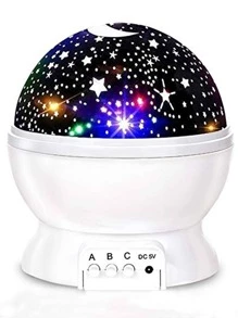 1 pieza Proyector ABS proyección romántico galaxia lámpara para casa - Blanco - Ver 3