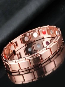 1 Hoa Hồng Thời Trang Màu Hồng Từ Dây Chuyền Vòng Tay Nam/Nữ Trang Trí Hàng Ngày Hợp Kim Đồng Nhiều Màu - Nhiều màu - Xem 1