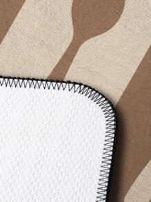 1入組刀具圖案現代滌綸廚房墊 - 彩色 - 查看 2