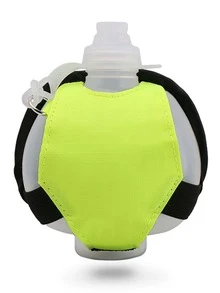 1 pieza Botella de agua portátil verde PP deportivo con muñequera para correr - Verde - Ver 3