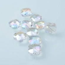 10 Cái/bộ Kính Thời Trang Cỏ Bốn Lá Thiết Kế Tự Làm Đính Hạt Dành Cho Nữ Trang Sức Làm - trắng - Xem 2