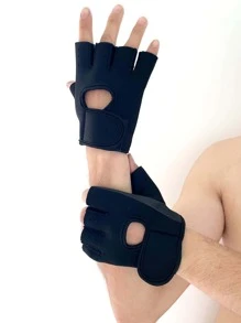 1 paire Gants de sport, convient pour le cyclisme, la moto et le ski, gants noirs