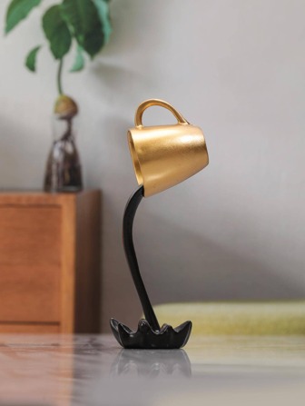 1 st Polyresin dekorationshantverk, kreativ kaffekopp design dekorationsobjekt för heminredning