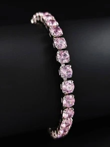 MOONSO 1pc Glamorous Cubic Zirconia Bracelet For Men Women For Gift For Women For Party Banquet Wedding