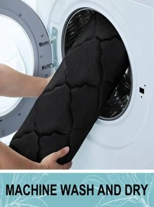 1 pièce Tapis de bain en velours de corail, tapis de sol de salle de bain super doux antidérapant, absorbant l'eau et lavable en machine. Utilisé pour le sol de la salle de bain, convient pour le paillasson, le salon, la chambre, la cuisine. Décoration de salle de bain, tapis de bain, tapis d'extérieur, paillasson, décoration d'automne, accessoires de salle de bain, rentrée scolaire