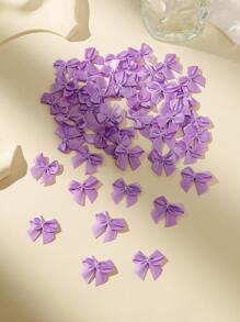 30/50/100/200 chiếc nơ ruy băng trang trí, phụ kiện tự làm nơ satin cho giày dép, quần áo, hộp quà tặng, hoa nơ mini, nơ gói quà, phụ kiện đồ lót - Màu tím - Xem 2