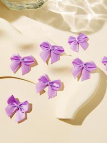 30/50/100/200 chiếc nơ ruy băng trang trí, phụ kiện tự làm nơ satin cho giày dép, quần áo, hộp quà tặng, hoa nơ mini, nơ gói quà, phụ kiện đồ lót - Màu tím - Xem 4