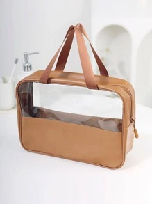 Túi du lịch vệ sinh không thấm nước di động 1 cái - màu nâu - Xem 3