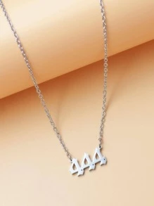 男士數字吊墜項鏈,適用於首飾類禮品和派對