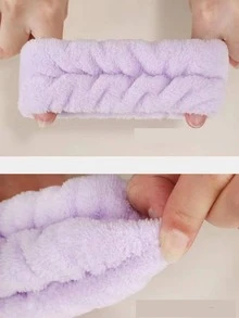 1pc Solid Fuzzy Sport Wristband - Multicolor - View 5