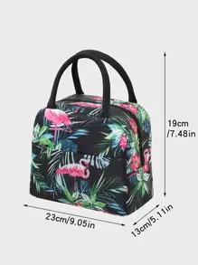 Flamingo Print Lunch Bag