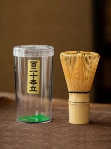 1入組木柄茶刷 - 卡其色 - 查看 8