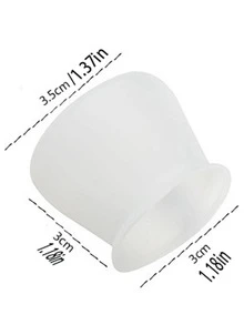 4入组/套矽膠桌子腳極簡白色桌腿套 - 白色 - 查看 6