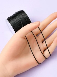 1roll Fashionable Minimalist DIY Thread For Women For DIY Jewelry Making - Black - View 6