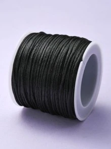 1roll Fashionable Minimalist DIY Thread For Women For DIY Jewelry Making - Black - View 2