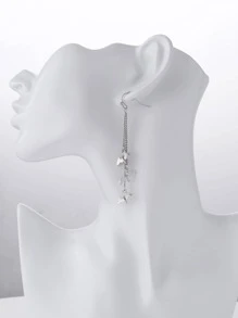 1對蝙蝠耳墜 - 銀色 - 查看 8