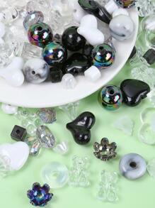 1 Gói Trái Tim Ngẫu Nhiên & Thiết Kế Nơ Tự Làm Đính Hạt Dành Cho Nữ Cho Tự Làm Trang Sức Làm - màu đen - Xem 3