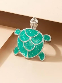1 Nhẫn Thời Trang Hợp Kim Kẽm Rùa Trang Trí Nhẫn Cho Nữ Cho Quà Tặng Hẹn Hò - màu xanh lá - Xem 3