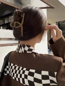 Set de 5 pinzas para el cabello, para recogidos, coletas y peinados semi-recogidos de mujer, pinzas de plástico, excelentes para uso al aire libre, casual y de citas, regalo para mujer, accesorios para el cabello, pinzas de pelo, pinzas de presión, clips para el cabello, artículos escolares, clips para el cabello de otoño e invierno para outfits de vacaciones de mujer - Multicolor - Ver 3