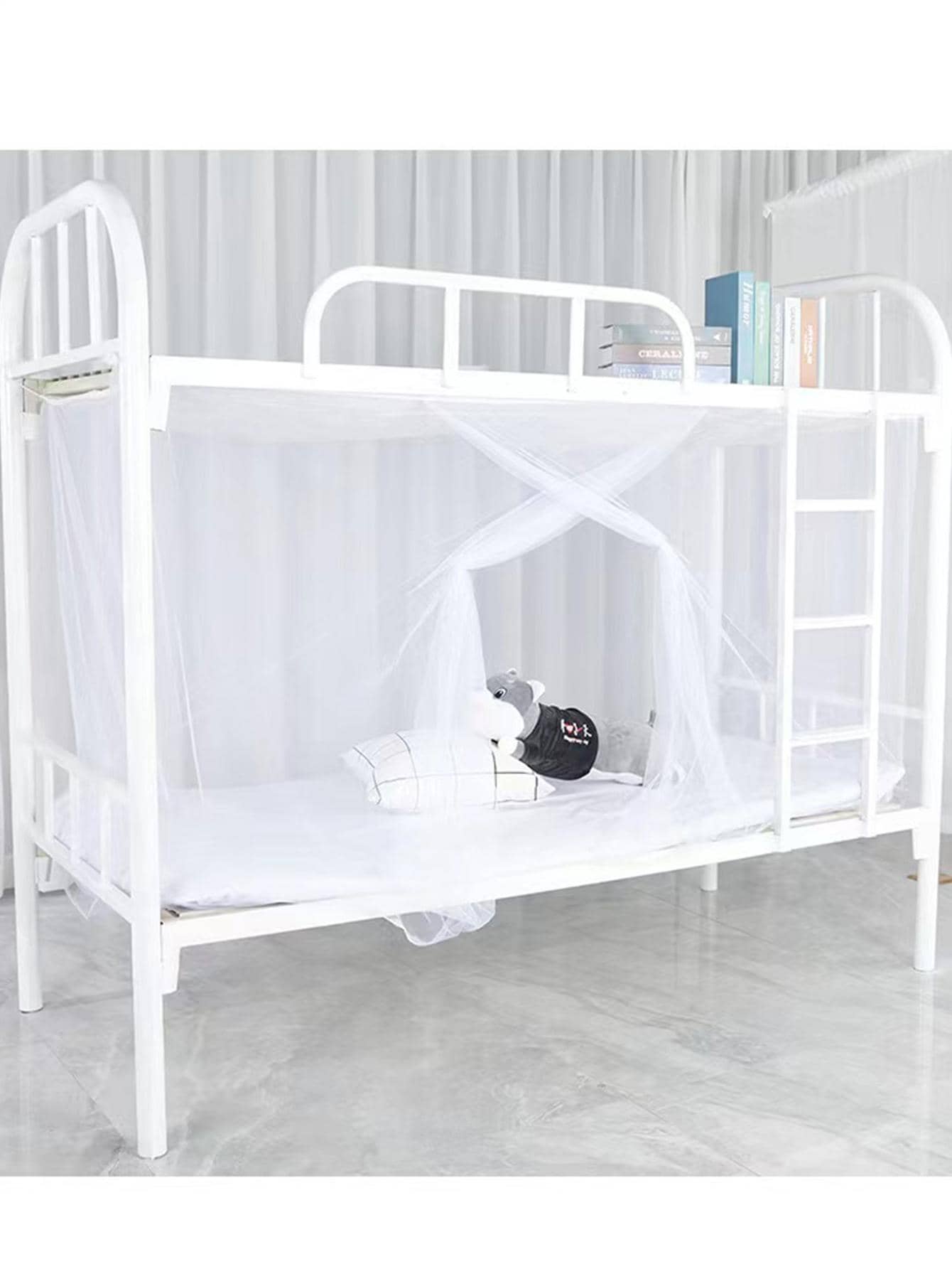 1 pieza Mosquitera de malla - Blanco - Ver 1