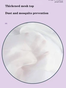 1 pieza Mosquitera de malla - Blanco - Ver 2