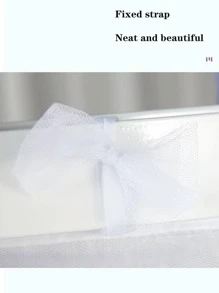 1 pieza Mosquitera de malla - Blanco - Ver 3