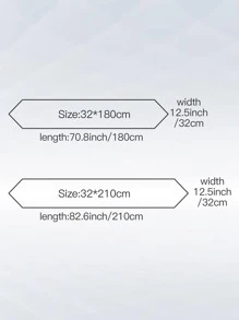 1 件奢华金色水钻装饰桌旗，适合咖啡桌 - 紅色 - 查看 7