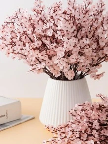 MEHELANY 8支人造满天星，18.11英寸淡粉色仿真满天星花束，适用于家居装饰、室内房间、春夏派对装饰、户外花园、室内壁炉、门廊、婚礼、派对DIY花艺装饰、礼物、母亲节/DIY花环/婚礼背景。 - 淺粉色 - 查看 6