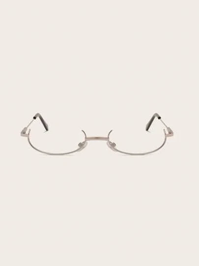 女士半无框复古眼镜框架装饰眼镜配件女士