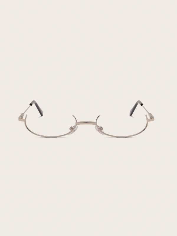 Women Semi Rimless Vintage Glasses Frame For Decoration Glasses Accessories For Women