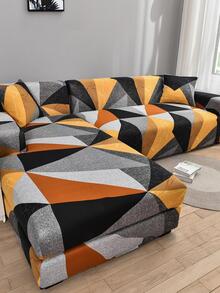 1 pieza Funda de sofá con patrón geométrico sofá moderno poliéster para casa - Multicolor - Ver 2