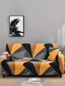 1 pieza Funda de sofá con patrón geométrico sofá moderno poliéster para casa - Multicolor - Ver 3