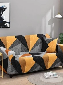 1 pieza Funda de sofá con patrón geométrico sofá moderno poliéster para casa - Multicolor - Ver 4