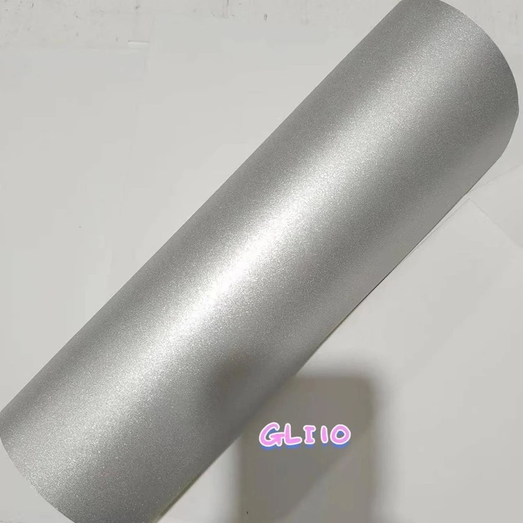 1 Sheet A4 30cmx21cm/12*8.2In Glitter Permanent Self-Adhesive Vinyl Sheets Transfer Tape For Party Decoration, Sticker, Craft Cutter, Car Decal DIY - Silver - View 3