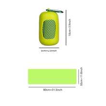 1pc Outdoor Cooling Quick-drying Portable Fitness Towel - Green - View 3