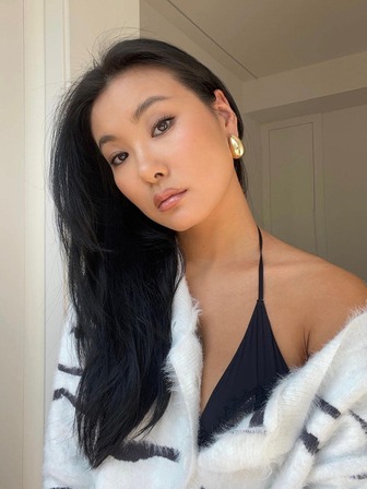 1對時尚銅幾何設計耳釘適合女士日常裝飾