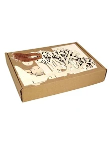 1set MDF Decoration Object, Romantic 3D Wedding Wishing Tree Design Decoration Craft For Wedding - White - View 6