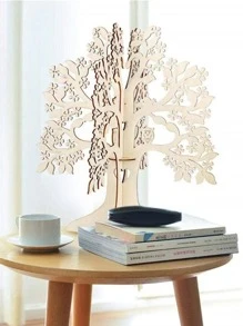 1set MDF Decoration Object, Romantic 3D Wedding Wishing Tree Design Decoration Craft For Wedding - White - View 7