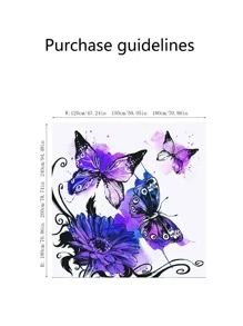 1 Bướm & In Hoa Màn Tắm, Polyester Chống Thấm Nước Màn Tắm Cho Phòng Tắm - Nhiều màu - Xem 3