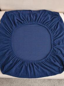 1入組提花織紋坐墊套,適用於家居客廳沙發套 - 藏蓝色 - 查看 6