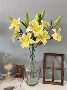 1入組塑料人造花現代婚禮假花家居裝飾