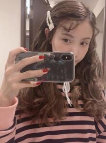 2个装女士仿珍珠装饰优雅发夹，可作发饰、学生发夹、爪夹、发卡，学习用品，珍珠发饰，头部饰品，发卡 - 彩色 - 查看 3