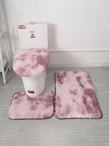 cái/bộ Thảm Tắm Tie Dye, Thảm Tắm Chống Trượt Polyester Hiện Đại Cho Phòng Tắm - Cà phê nâu - Xem 5
