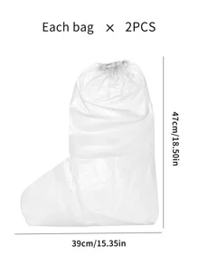 1pair Clear Disposable Rain Boots Cover - Clear - View 7