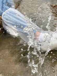 1pair Clear Disposable Rain Boots Cover - Clear - View 2