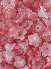 50 件/套時尚花卉設計 DIY 女式壓克力珠用於珠寶製作